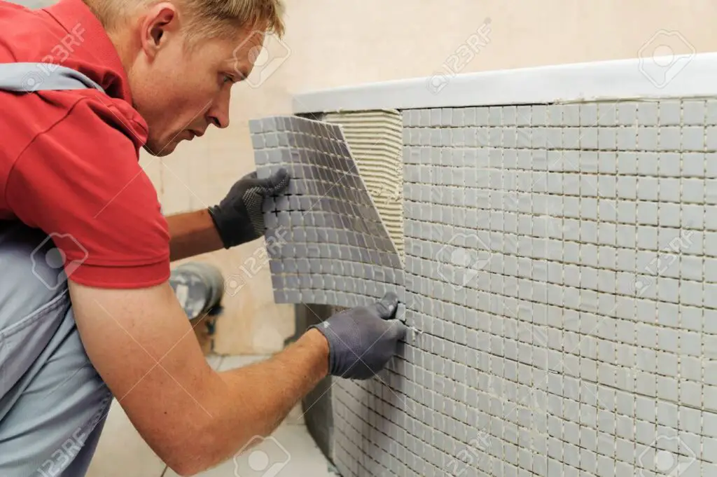 How To Install Mosaic Tiles With Mesh Backing