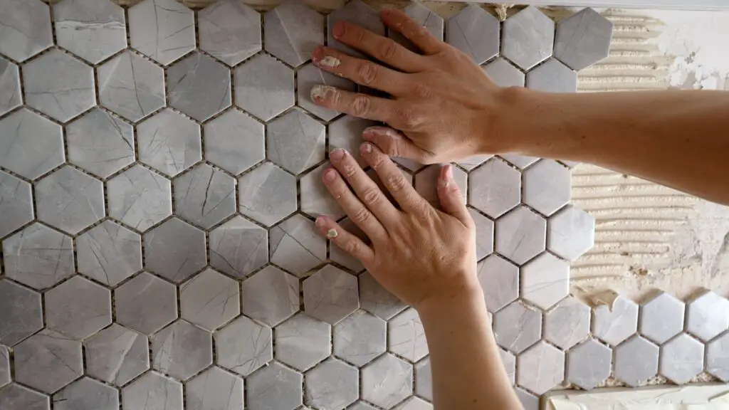 Installing the Mosaic Tiles