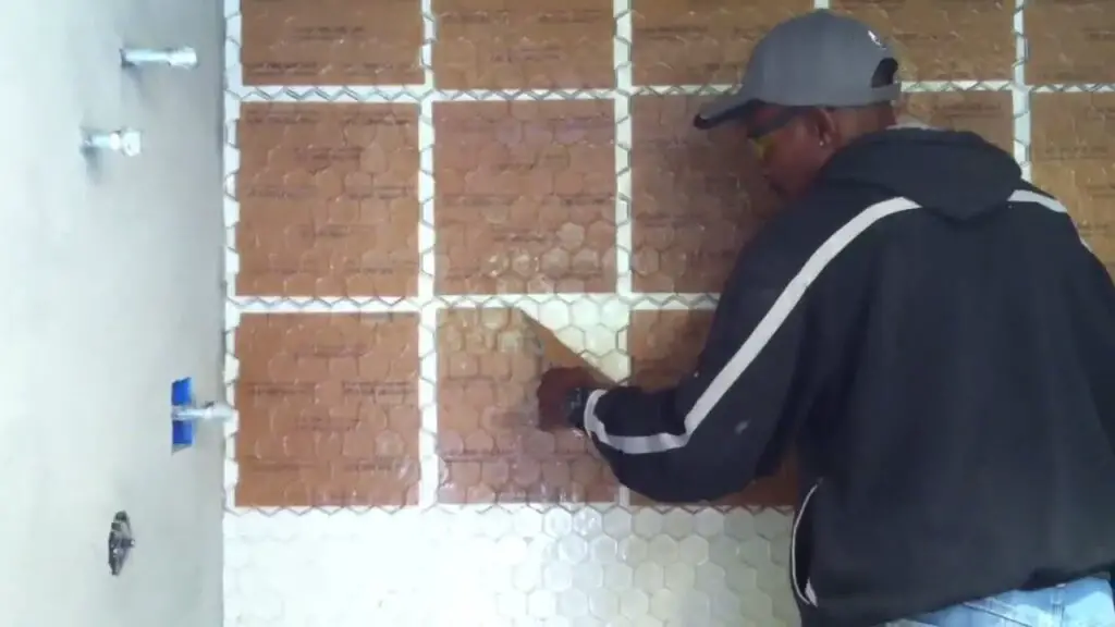 Removing The Paper Backing From Mosaic Tiles