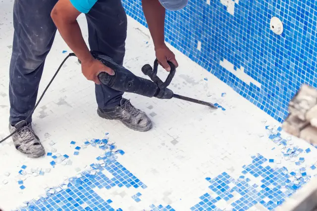 How To Fix Mosaic Tiles In A Swimming Pool