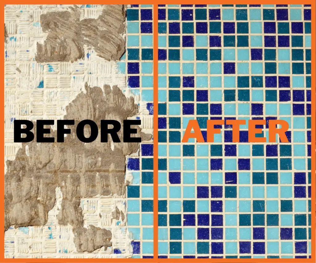 How To Fix Mosaic Tiles In A Swimming Pool